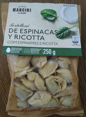 Totelloni de espinacas y ricotta