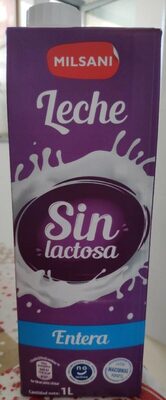 Leche entera Sin lactosa