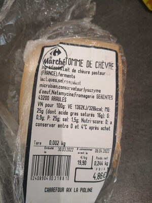 tomme de chèvre