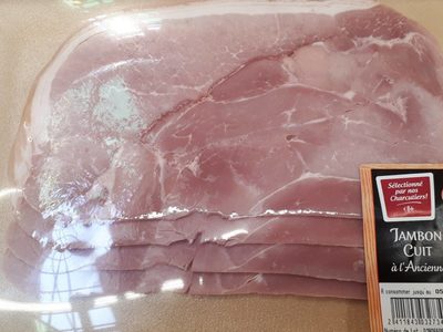 Jambon cuit à l'ancienne label rouge avec couenne