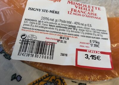 Mimolette vielle