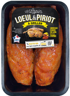 Cuisse et demi-râble de lapin au paprika