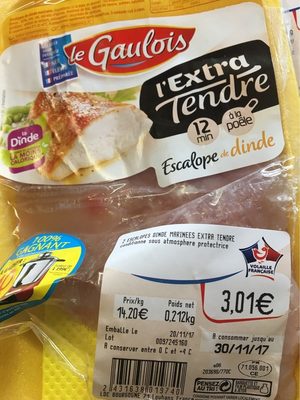Escalope de dinde
