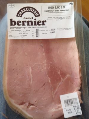Jambon blanc 3 TR superieur avec cournne