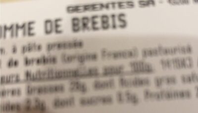 Tomme de brebis