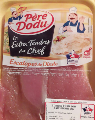 les extra tendre du chef ,escalope de dinde