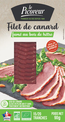 Filet de canard bio fumé