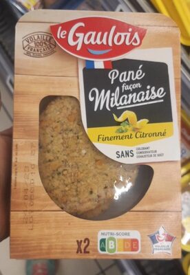 Pané façon milanaise Finement citronné