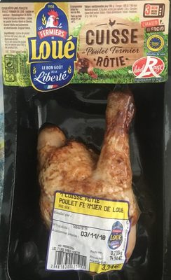 Cuisse de poulet fermier rôtie