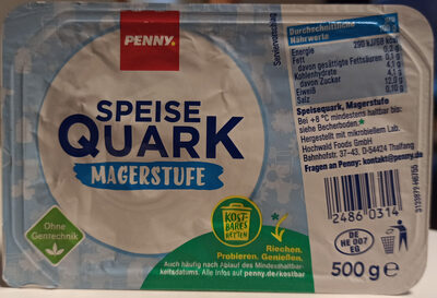 Speisequark, Magerstufe