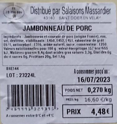 Jambonneau de porc