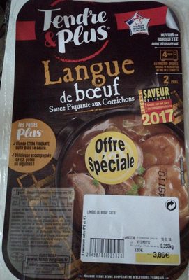 Langue de boeuf sauce piquante aux cornichons