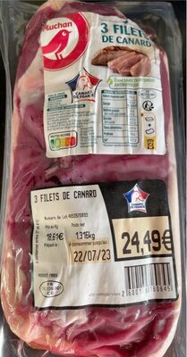 3 Filets de canard