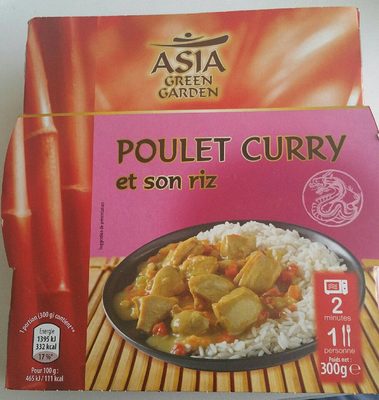 Poulet curry et son riz