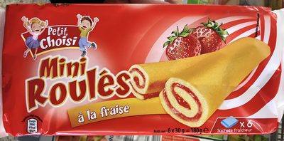 Mini roulés à la fraise