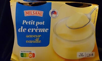 Petit pot de crème saveur Vanille
