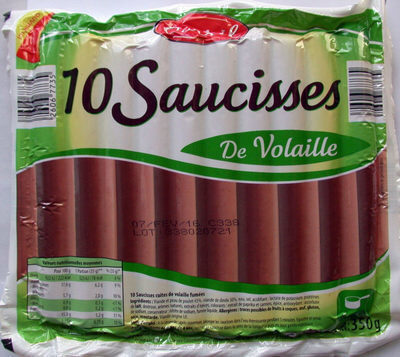 Saucisses de volaille