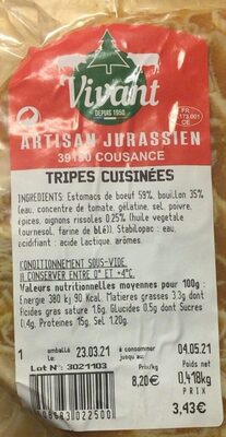 Tripes cuisinées