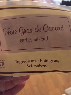 Foie Gras de Canard Entier Mi-Cuit