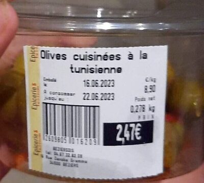 Olives cuisinées à l'italienne