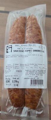 Saucisse fumée saborette