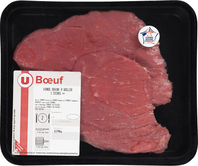 Viande bovine - Steak ** Genisse, Nouvelle agriculture, 2 pièces