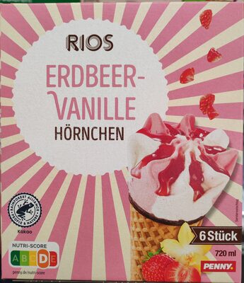 Erdbeer-Vanille Hörnchen