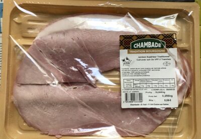 Jambon supérieur traditionnel cuit avec son os