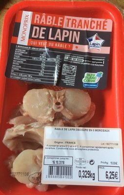Rable tranché de lapin