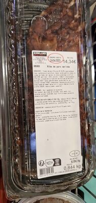 Ribs de porc marinés