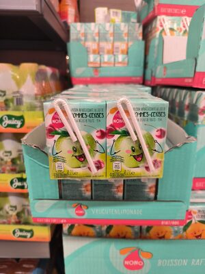 Boisson au jus pomme cerise