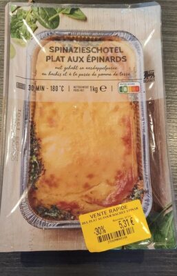 Plat aux épinards