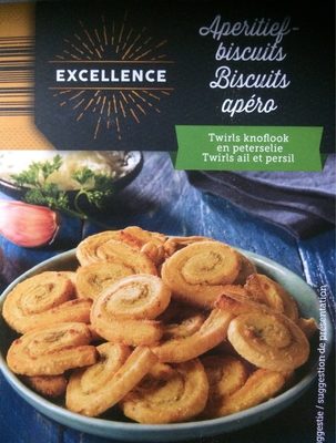 Biscuits apéro Twirls ail et persil