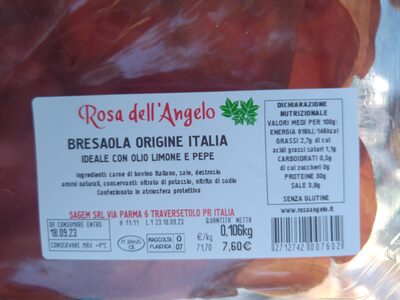 Bresaola origine italiana