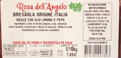 Bresaola origine italia