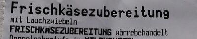 Frischkäsezubereitung mit Lauch