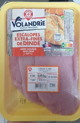 Escalopes extra fines de dinde