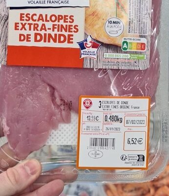 Escalopes extra-fines de dinde