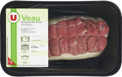 Rôti de veau ** à mijoter avec barde