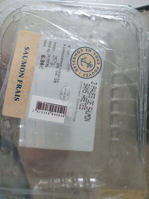 2 pavés de saumon sans arêtes