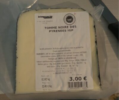 Tomme noire des pyrenees IGP