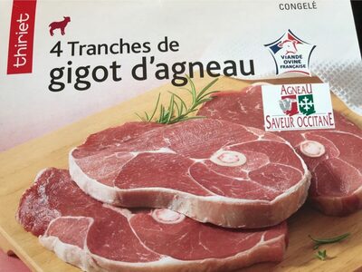 4 Tranches de gigot d’agneau