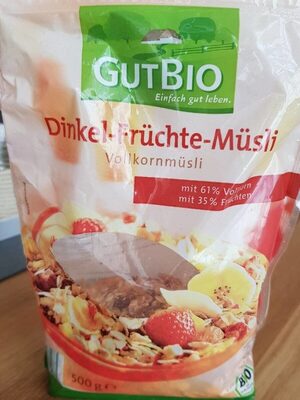 GutBio Dinkel-Früchte-Müsli