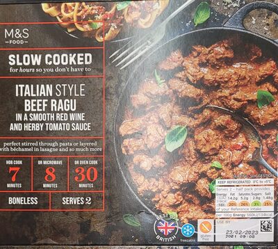 Italian style beef ragu