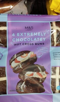 Extremely Chocolatey Hot Cross Buns