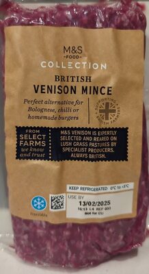 British venison mince