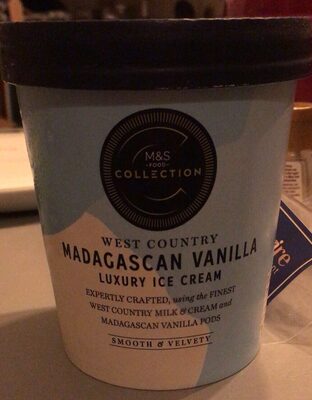 Madagascan vanilla luxury ice cream
