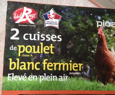 2 cuisses de poulet blanc fermier