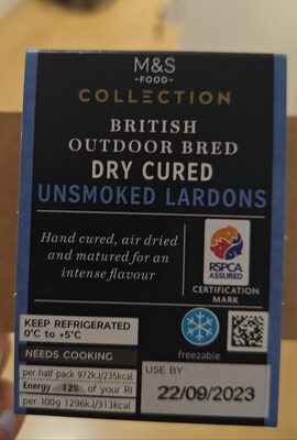 unsmoked lardons
