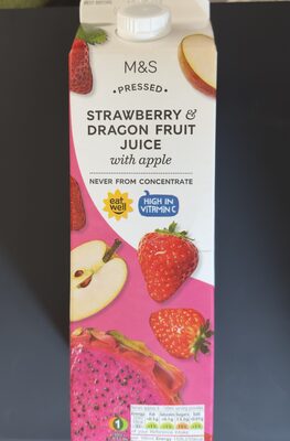 Pressed Strawberry & Dragon Fruit Juice